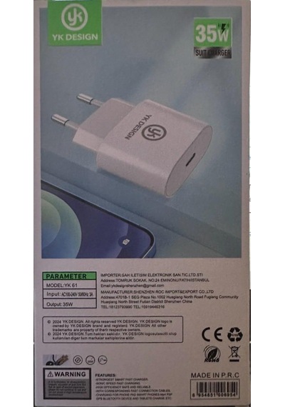 Apple İphone Uyumlu Pd35w Şarj Başlığı Şarj Kafası