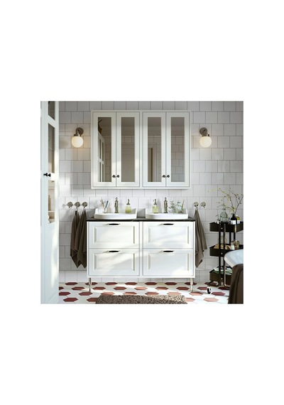 Ikea Klıngstorp 2'li Mobilya Kulpu 141 Mm Krom - Siyah