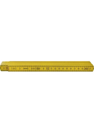 Richter Ağaç-ahşap Kırma/katlanır Metre 2 Mt -sarı 2 M