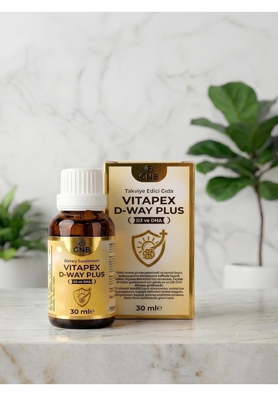 Gnb Vıtapex D-way Plus Vitamin D3 Ve Dha İçeren Takviye Edici Gıda 30 ML