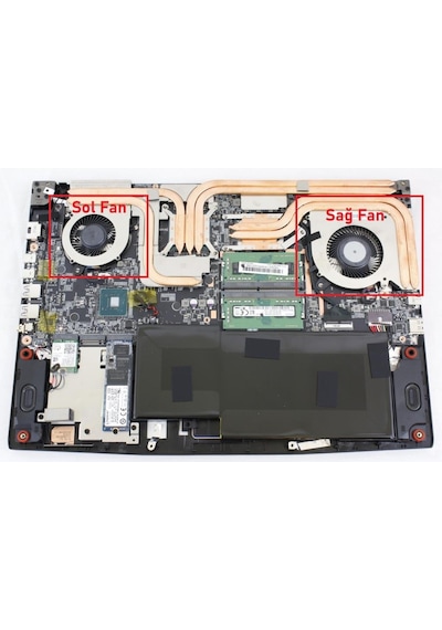 Msı Gf63 16r2 16r3 16r4 16r5 Ms-16r1 Serisi Cpu, Gpu Fanı - Pabd08008sh N413 1 Adet