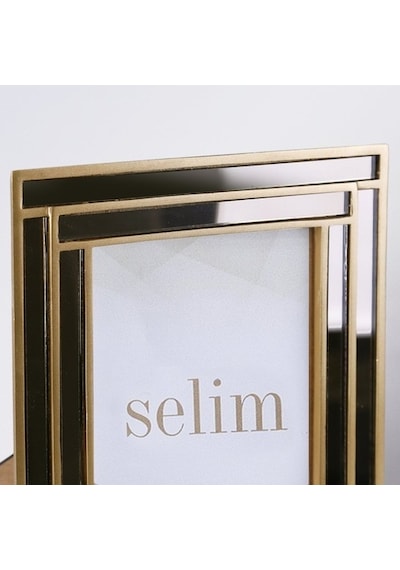 Selim 13 x 18 CM Lara Aynalı Çerçeve Altın
