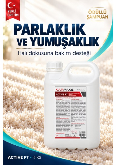 Active F7 Ultra Halı Yıkama Şampuanı 5 Kg Tekli