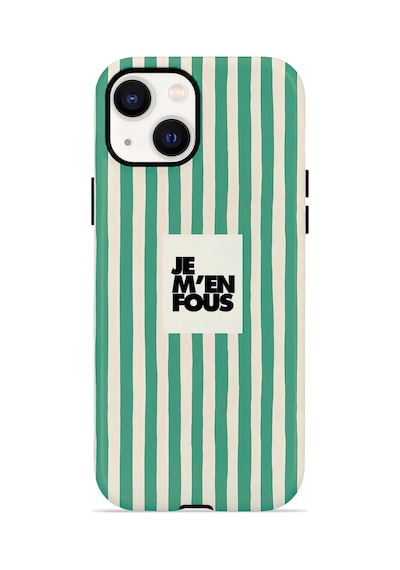 Apple iPhone Uyumlu 15 Vorian Çift Katmanlı Kılıf Je M En Fous Green