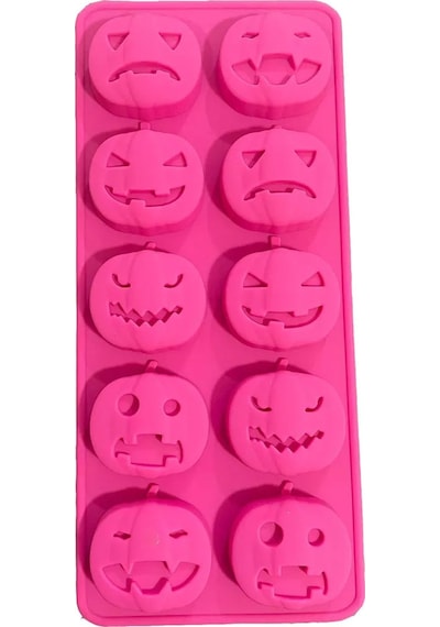 Silikon Kalıp Halloween Cadılar Bayramı Kurabiye Kalıbı 10 Lu
