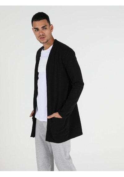 Colin's Regular Fit Erkek Siyah Hırka CL1050968_Q1.V2_BLK