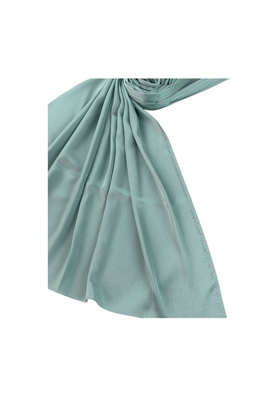 Mim Eşarp Mısırlı Eşarpları Taşlı Jan Jan Abiye Şal 75x190 Cm Su Yeşili