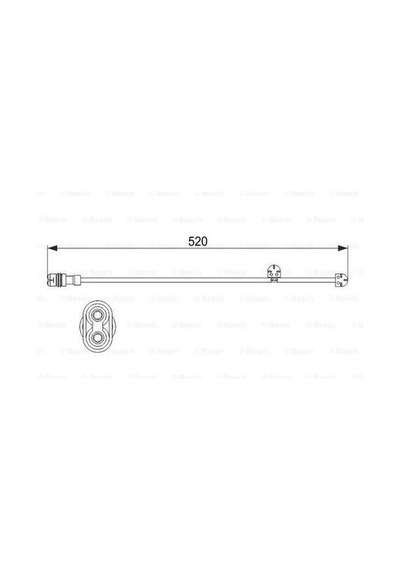 Bosch 1987474571 Disk Balata İkaz Kablosu 1987473533 99761277000