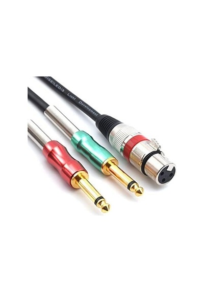 Yka Xlr Dişi 2x6.3 Mm Mono Kablo 2 Metre