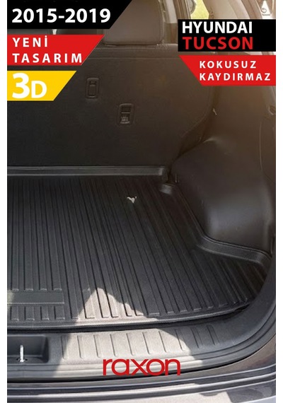 Hyundai Tucson 2015 2019 Uyumlu 3d Bagaj Havuzu Su Geçirmez, Kaymaz, Yüksek Kenarlı