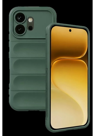 Huawei Honor 600 Optimum Silikon - Koyu Yeşil