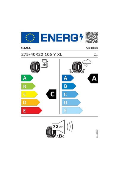 Sava 275/40R20 106Y XL Intensa Suv 2 Yaz Lastiği 2024