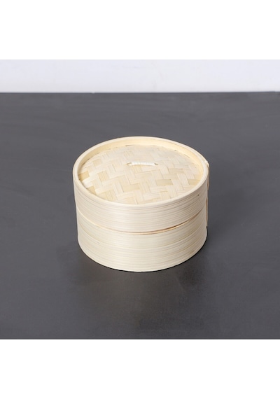Dim-sum Bambu Buharda Pişirme Ve Saklama Kabı 14 Cm