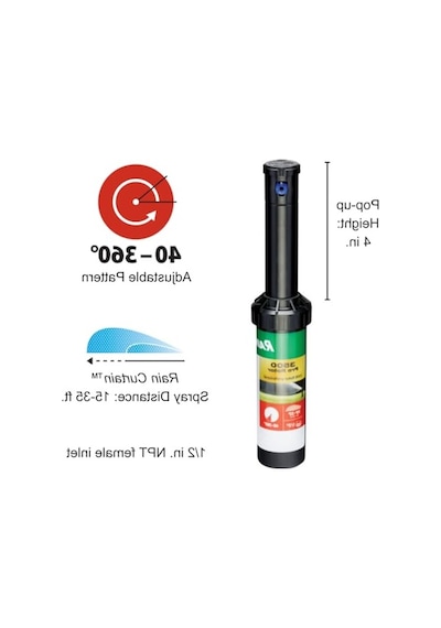 Yağmur Perdesi Nozul Seti, 15'-35' Püskürtme Mesafesi İle Etkili