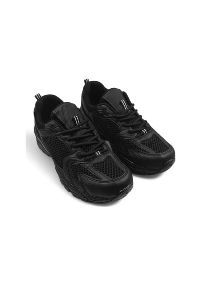 Haze Siyah Günlük Kadın Sneaker Spor Ayakkabı Siyah