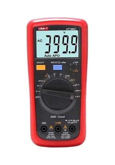 Unı-t Ut136c+ Multimeter Digital Multimeter Tester Ac Dc Voltmeter Ammeter Ohm Capacitance Hfe Diode/transistor Tester