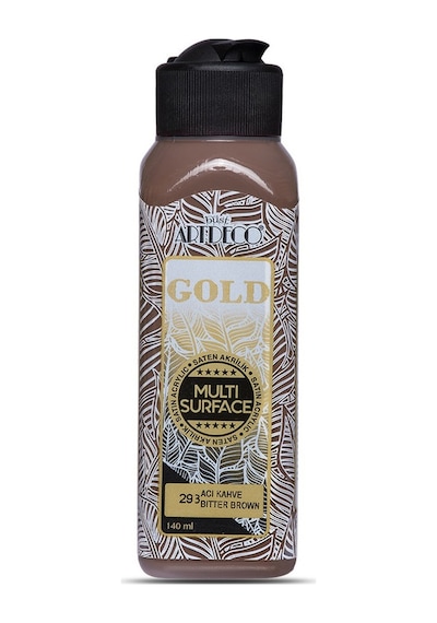 Artdeco Gold Multi Surface Satin Akrilik Boya 140ml 293 Acı Kahve Çok Renkli