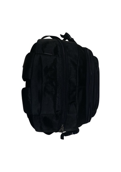 Cakard Su Geçirmez Kalın Ortopedik Çok Bölmeli Laptop Okul Gezi Seyahat Kamp Sırt Çantası Büyük 30x47cm Siyah