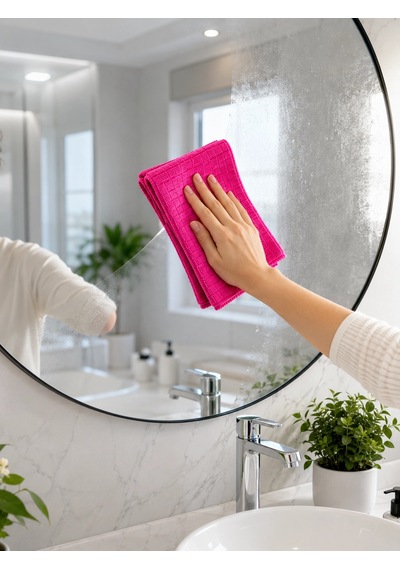 Mey İthalat Pembe Kareli Bez Renkli