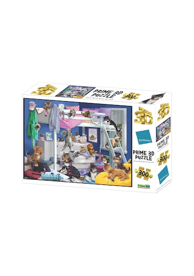 Prime 3d Giordano Yatak Odası Kedileri Puzzle 300 Parça 12236
