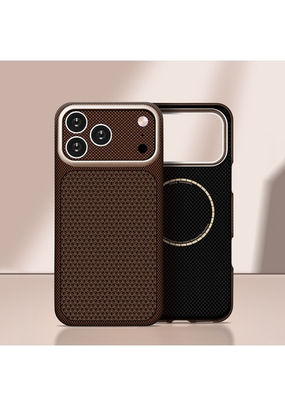 İphone 18 Pro Max Uyumlu Kılıf M-safe Şarj Özellikli Zore Paris Nexel Sert Pc Kapak Gold