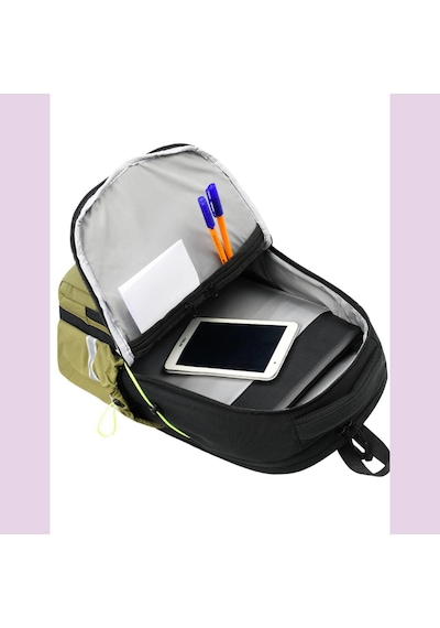 Ortopedik Ultra Lüx Büyük Boy 45 30 20 Cm Su Geçirmez Laptop Bölmeli Sırt Çantası Mor