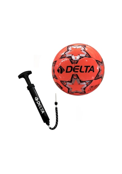 Delta Stapler 5 Numara Dikişli Futbol Topu +  Top Pompası Siyah