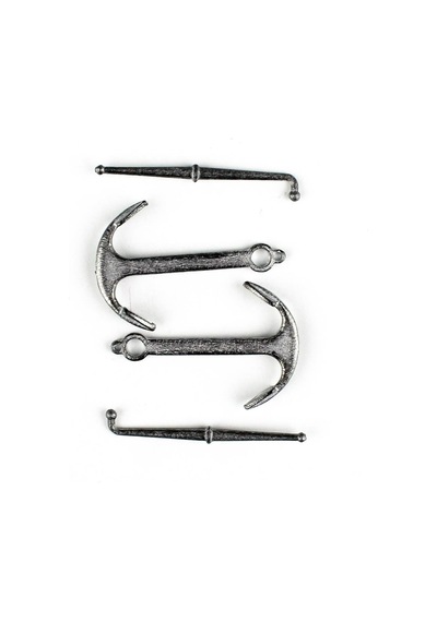 Occre 17014 35 Mm.antik Çapa Ve Dipçik, Zamak, 2 Adet-57378