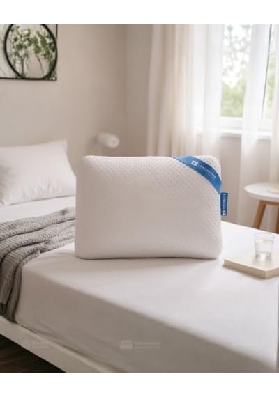 Uykucu Comfort Series Pamuk Beyaz Visco Yastık 60x40/14 Cm Pıllow Açık Indigo