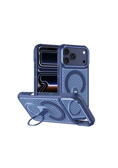 Desingshop Iphone 17 Pro Max Uyumlu Coolring Silikon Kılıf Lacivert
