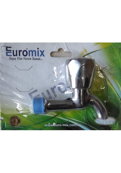 Euromix Kısa Musluk Vakumlu Paket Krom