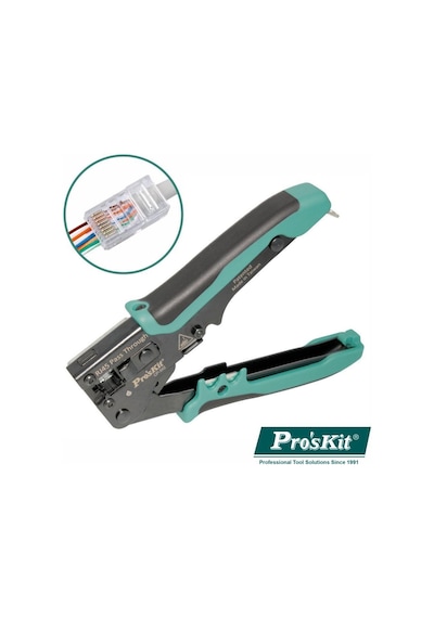 Proskit Cp-342 Ez-rj45/rj11/rj12 Cat5 Cat6 Konnektör Sıkma Pensesi