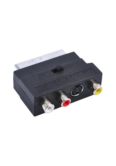 Scart To Rca Skart Tos Av Svideo Çevirici Dönüştürücü Adaptör