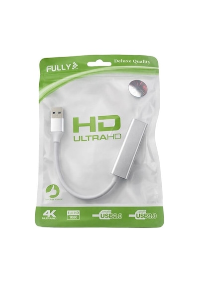 Set Ürünler Fully H-608em Usb 3.0 To Rj45 Gigabit Ethernet Adaptör Çevirici Alüminyum Gövde