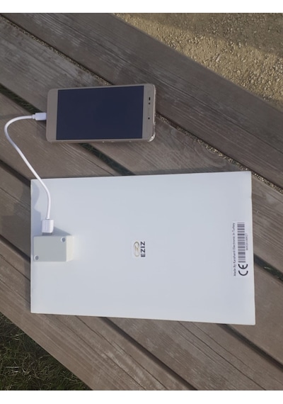 Güneş Enerjili Süper Cep Telefonu Tablet Hızlı Şarj Cihazı Ezız