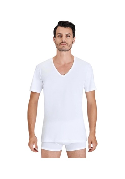 Alfa Aksesuar 03 Kom Enrico 2 Li V Yaka T-shirt Çok Renkli