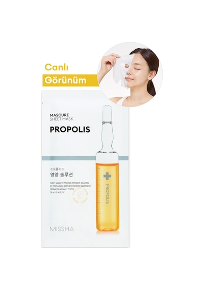 Missha Yoğun Besleyici Propolis Yaprak Maske 1 Adet Mascure Nutrition Solution Sheet Mask