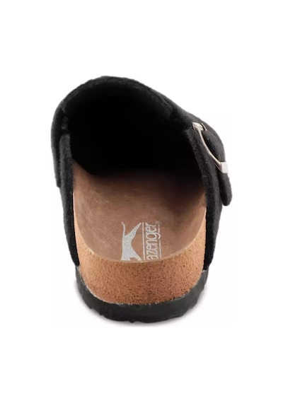 Slazenger Leo Kadın Siyah Keçe Ev Terlik Siyah