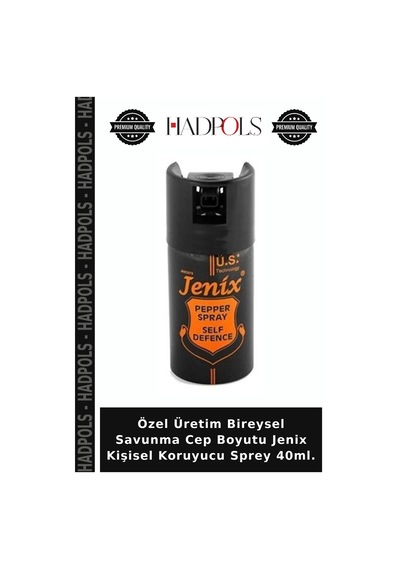 Özel Üretim Bireysel Savunma Cep Boyutu Jenix Kişisel Koruyucu Sprey 40ml. Çok Renkli