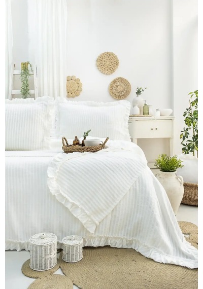 Şaheser Home Collection Yatak Örtüsü Çift Kişilik Marta Çok Renkli