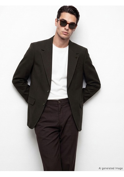 Lcw Busıness Kahverengi Slim Fit Erkek Blazer Ceket