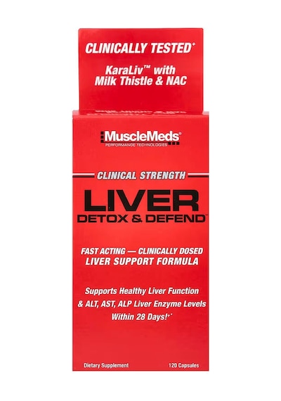 Musclemeds Liver Detox & Defend Asparagus N.a.c Milk Thistle - 120 Caps