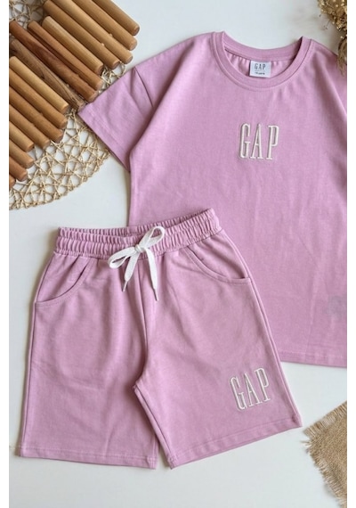 Noble Kids Kız Çocuk Logo Nakışlı Tişört Ve Şort Takım Lila Noble Kids Kız Çocuk Logo Nakışlı Tişört Ve Şort Takım Lila