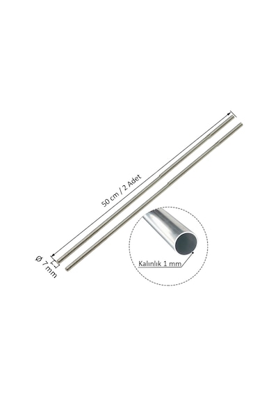 7 Mm Alüminyum Boru Iç Çap 4.5 MM