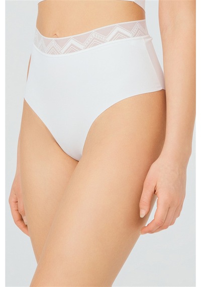 Cottonhill Basic Yüksek Bel Lazer Kesim Bikini Külot 3'lü Paket Renkli2 Çok Renkli