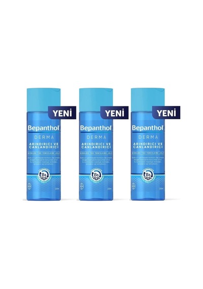 Bepanthol Derma Canlandırıcı Günlük Yüz Temizleme Jeli 3 x 200 ML
