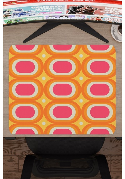 Retro 60 Lar Kaymaz Dikişli Kauçuk Oyuncu Mousepad V5 - 48x40 Xl Gaming Mouse Pad Fare Altlığı