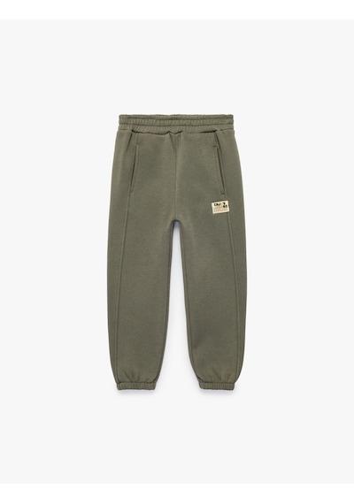 Koton Şardonlu Oversize Balon Form Jogger Eşofman Altı Antrasit 7wmb40016tk
