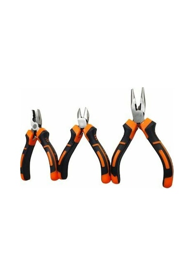 5 Li Set Mini Pense Seti Yan Keski Kargaburun Düz Ve Yıldız Torna