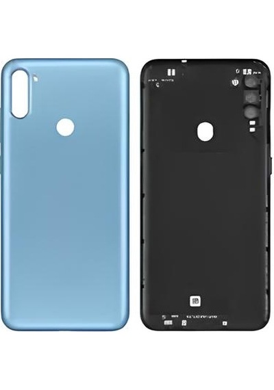 Samsung Galaxy Uyumlu A11 - Sm-a115f Full Kasa Arka Kapak Takım Mavi